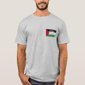 "Stop de genocide"Mannen Basic T-Shirt (Voorkant)