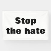 Stop de haat spandoek (Horizontaal)