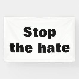 Stop de haat spandoek