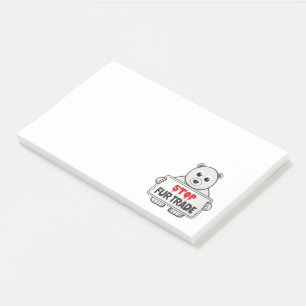 Stop de handel in zand polarBeer Post-it® Notes