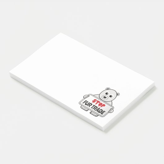 Stop de handel in zand polarBeer Post-it® Notes (Schuin)