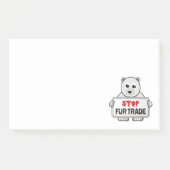 Stop de handel in zand polarBeer Post-it® Notes (Voorkant)