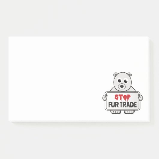 Stop de handel in zand polarBeer Post-it® Notes (Voorkant)