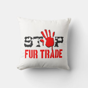 Stop de handel kussen