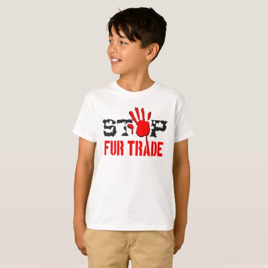 Stop de handel t-shirt (Voorkant volledig)