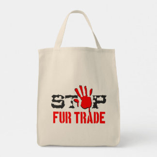 Stop de handel tote bag
