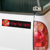 "Stop de Hate!" Bumpersticker (Op Truck)
