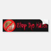 "Stop de Hate!" Bumpersticker (Voorkant)