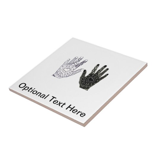 Stop de Hate en Racisme Tegeltje (Zijkant)