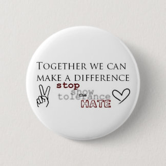 Stop de Hate Ronde Button 5,7 Cm