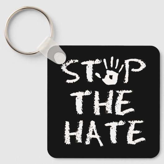 Stop de Hate Sleutelhanger (Voorkant)