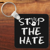 Stop de Hate Sleutelhanger (Voorkant)