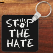 Stop de Hate Sleutelhanger (Achterkant)