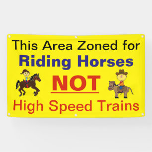 Stop de hogesnelheidsspoorlijn tegen de verwoestin spandoek