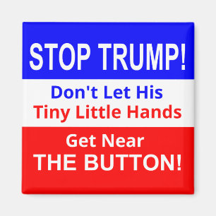 Stop de kleine kleine kleine handjes van TRUMP-spu Magneet