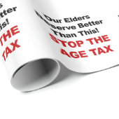Stop de Leeftijdsbelasting Cadeaupapier (Rol Hoek)