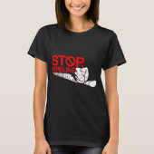 Stop de Logo van de pijpleiding T-shirt (Voorkant)