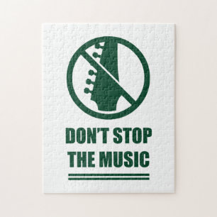 Stop de muziek niet legpuzzel
