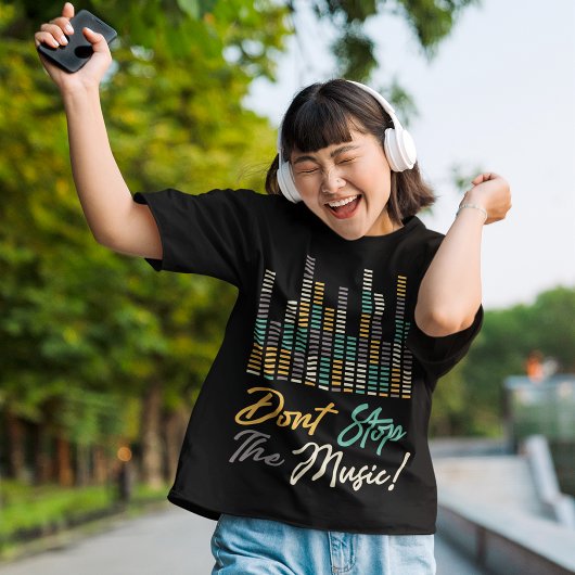 Stop de muziek niet t-shirt