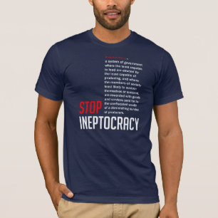 Stop de neef-tocratie t-shirt