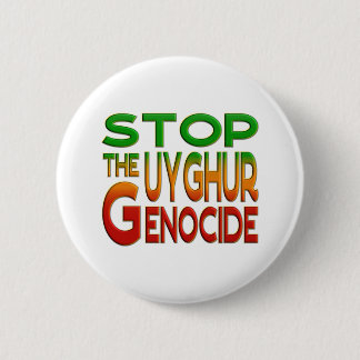 STOP DE OOGGHURGENOCIDE RONDE BUTTON 5,7 CM