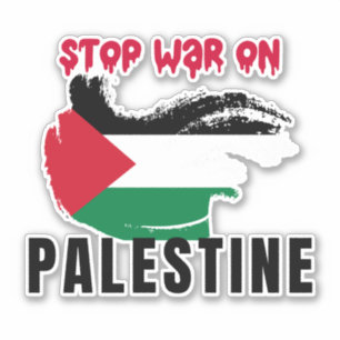 STOP DE OORLOG IN PALESTINA STICKER