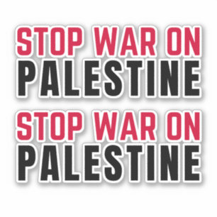 STOP DE OORLOG IN PALESTINA STICKER