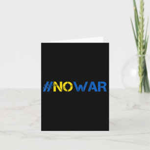 Stop de oorlog Steun het Oekraïense Shirt #nowar S Kaart