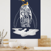 Stop de opwarming van de aarde Red het Zee Poster (Keuken)