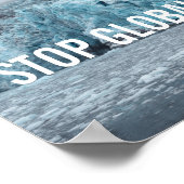 Stop de opwarming van de aarde - smeltgaleter | PO Poster (Hoek)