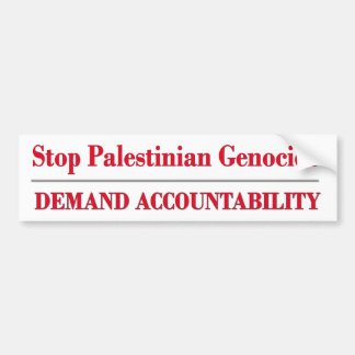 Stop de Palestijnse genocide Bumpersticker