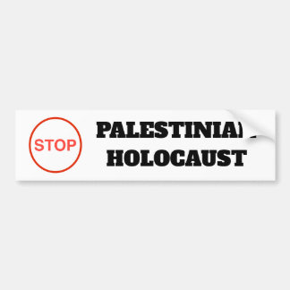 Stop de Palestijnse Holocaust Free Palestine stick Bumpersticker