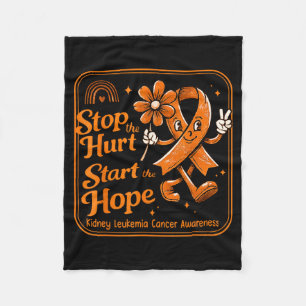Stop De Pijn Nier Leukemie Kanker Bewustzijn Fleece Deken