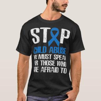 Stop de preventie van kindermisbruik Month Blue Ri T-shirt