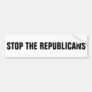 STOP DE REPUBLIEK BUMPERSTICKER