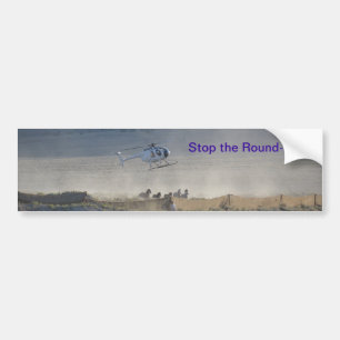 Stop de Ronde-ups van wilde paarden en Burros Bumpersticker
