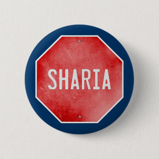Stop de sharia ronde button 5,7 cm