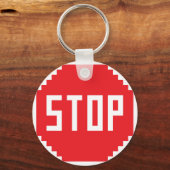 Stop de Sleutelhanger Button (Voorkant)