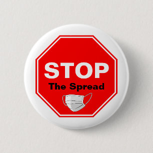 STOP DE Spread Ronde Button 5,7 Cm