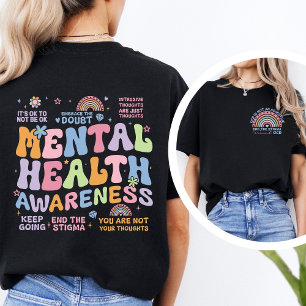 Stop de Stigma Rondom OCD Retro Mentale Gezondheid T-shirt