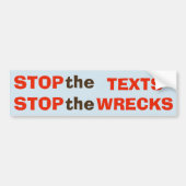 Stop de teksten - stop de Wrecks sticker (Voorkant)