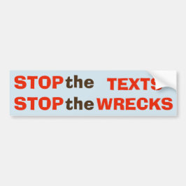 Stop de teksten - stop de Wrecks sticker