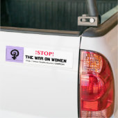 STOP DE Vrouwenoorlog Bumpersticker (Op Truck)