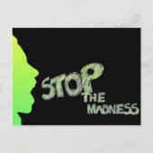 Stop de waanzin briefkaart (Voorkant)