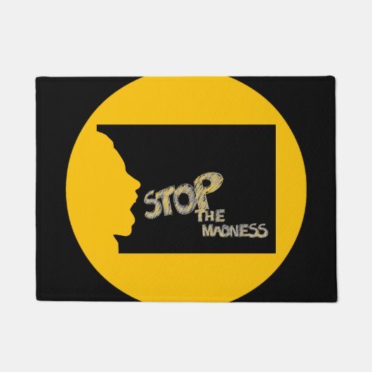 Stop De Waanzin Deurmat (Voorkant)