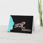 Stop de waanzin kaart (Voorkant)