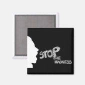 Stop De Waanzin Magneet (Voorkant / Achterkant)