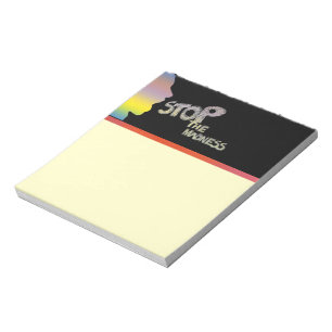Stop de waanzin notitieblok