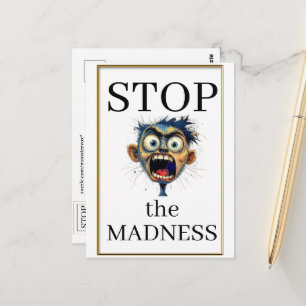 Stop de Waanzin Postkaart