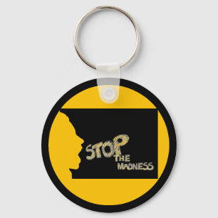 Stop de waanzin sleutelhanger